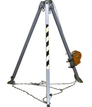 救援三脚架底部环型保护链为不锈钢材质的原因