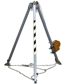 矿井井口救援三脚架的稳固支撑